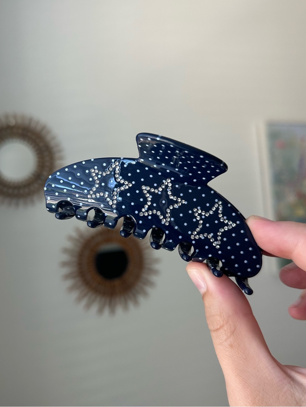 Emi Jay big effing clip in polka dot darling